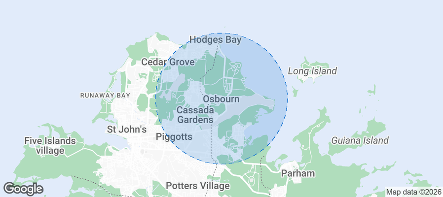 Osbourn Airbnb map